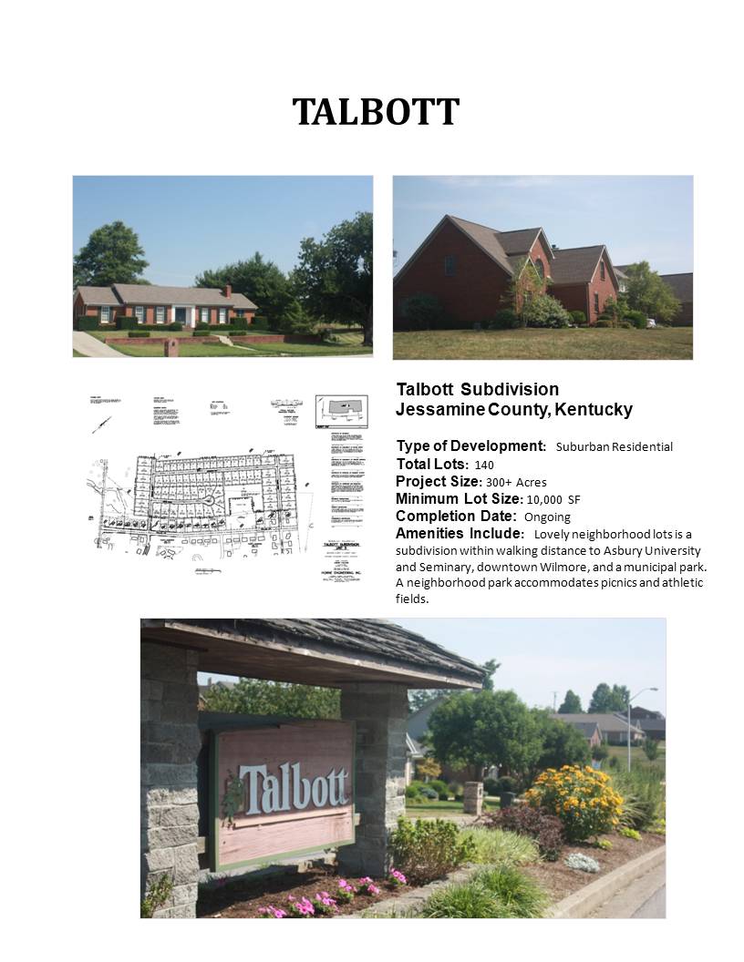 Talbott Subdivision